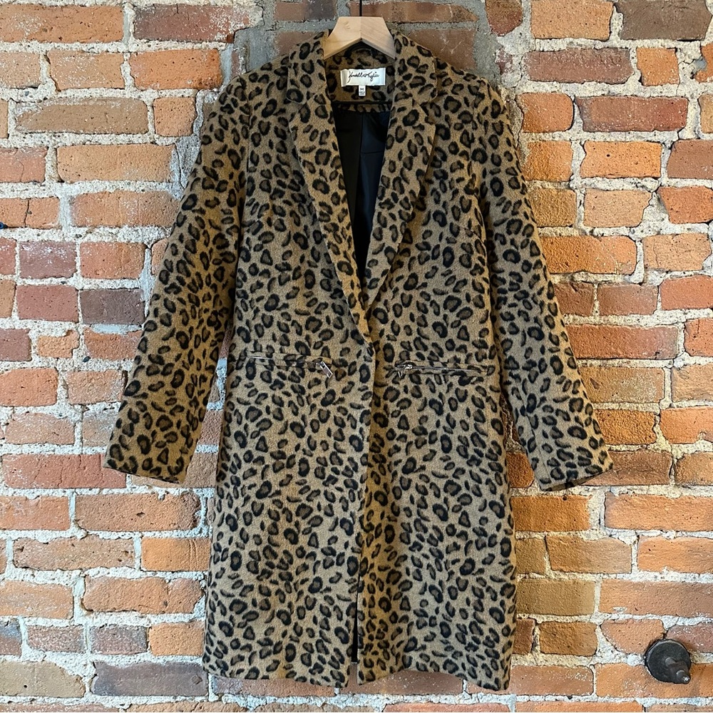 Kendall + Kylie | Leopard Print Coat Medium